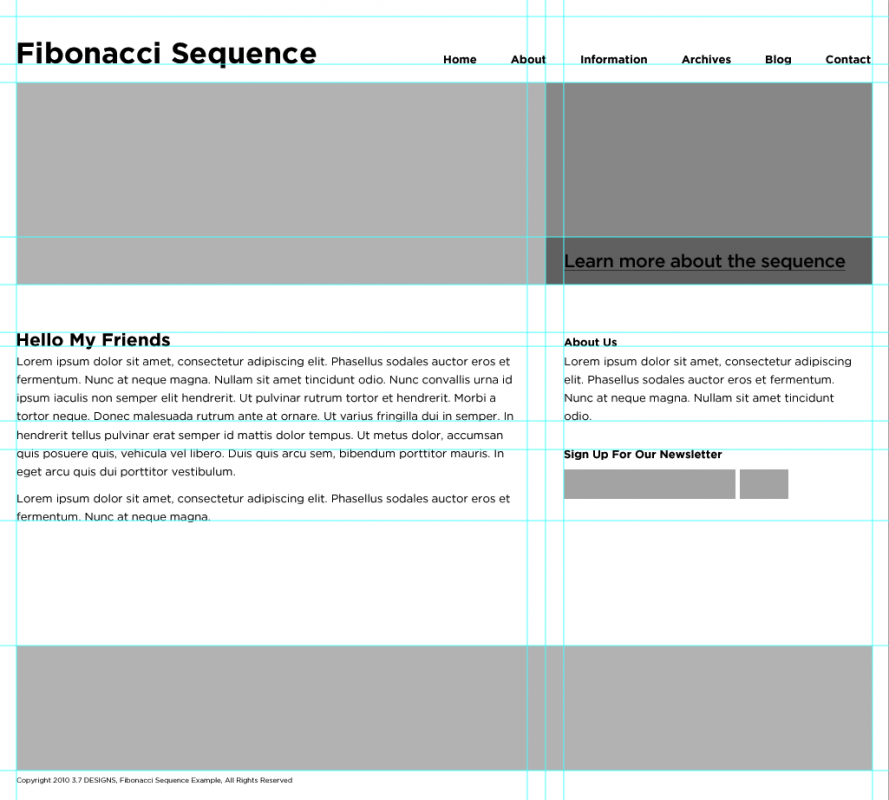 Design With the Fibonacci Sequence for Visual Harmony