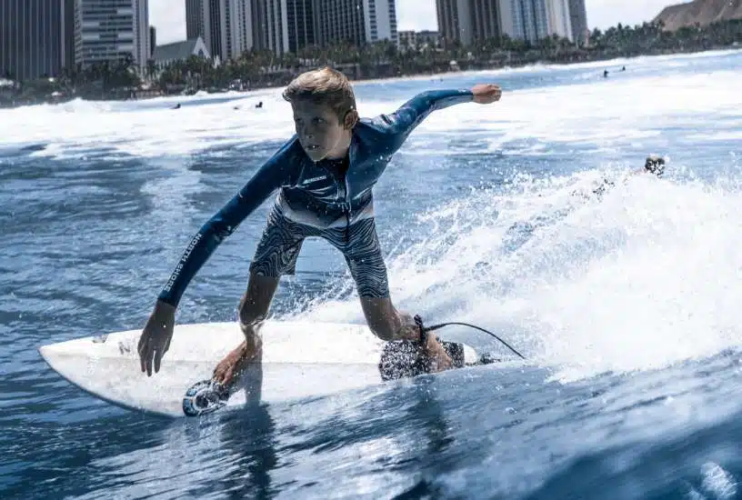 Child surfing