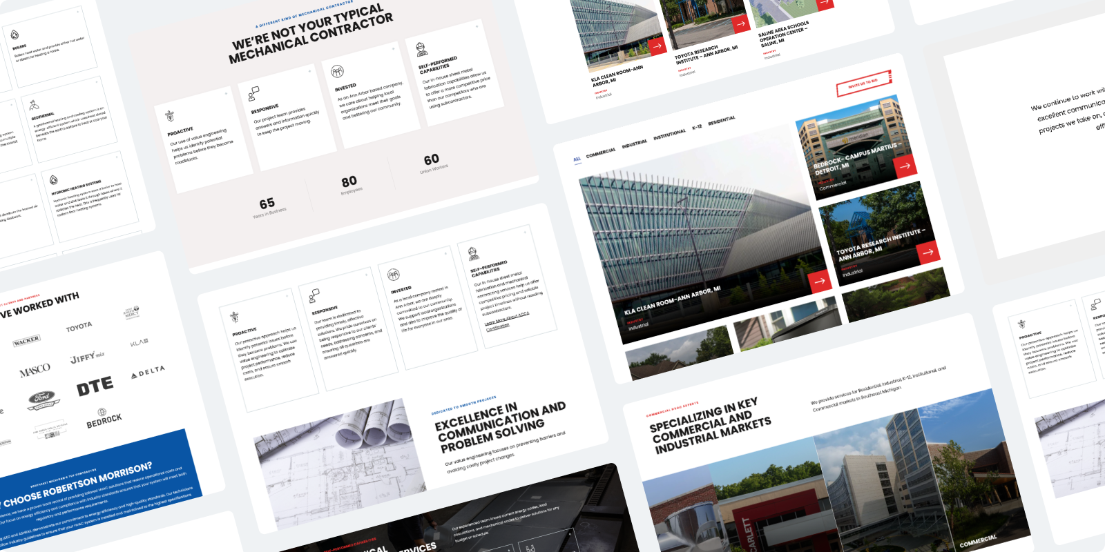 HVAC website concepts