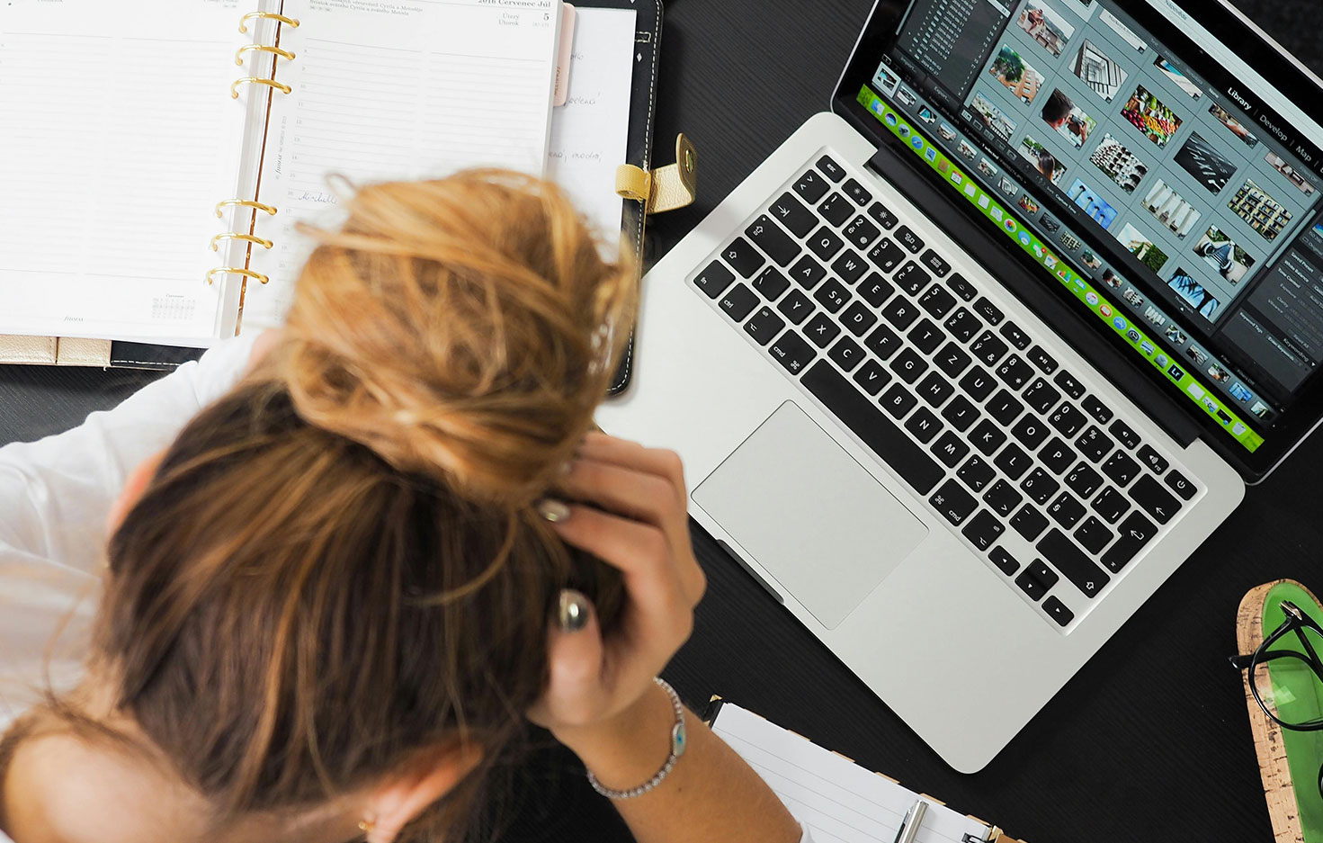 A frustrated team member at the quality of their design assets