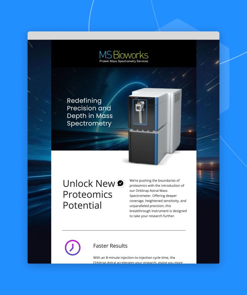 An example of a marketing email