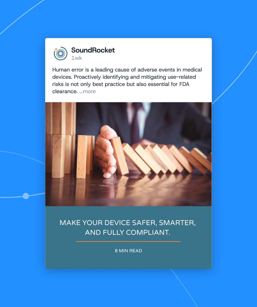 An example of a social media marketing post